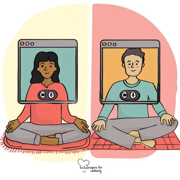 Digital eye gazing meditation